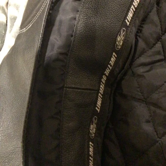 Joe Rocket leather motorcycle jacket
